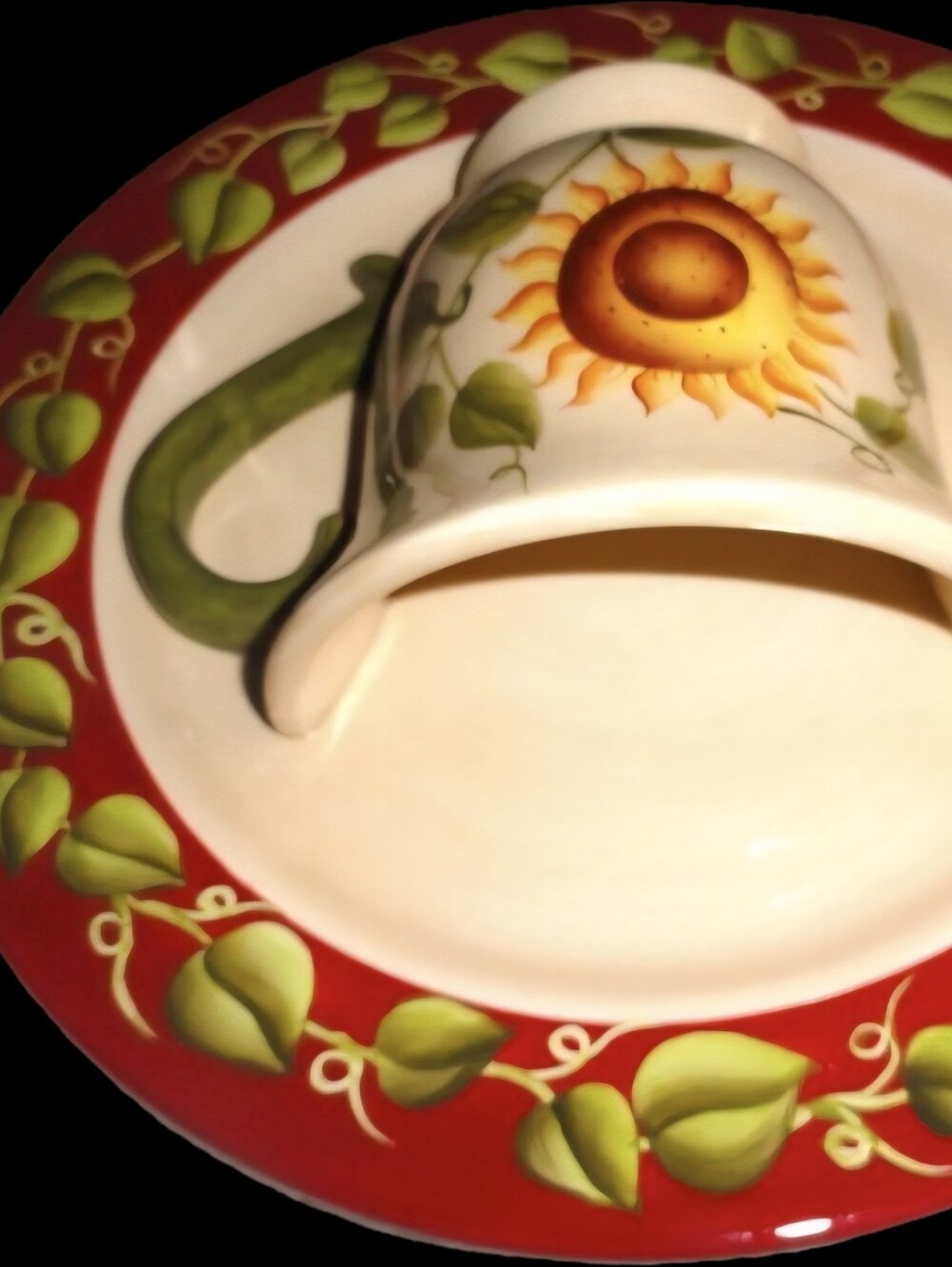☕️Sunflower Plate and Cup Plaque Hand🌻 - Picture 9 of 9